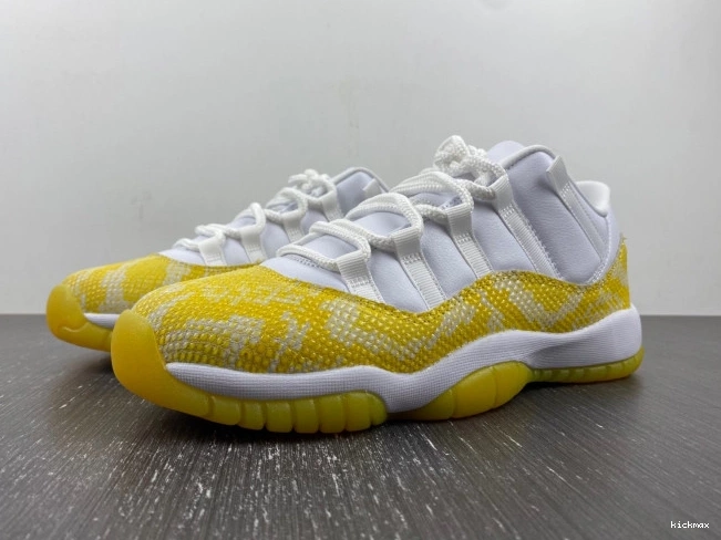 Rep AH7860-107 Snakeskin Air Jordan Low 11 WMNS Yellow 0726